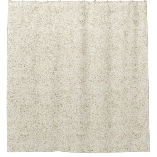 Warme Beige Confetti Textuur Badkamer Decoratie Douchegordijn (Voorkant)