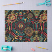 Warme Beige "Heritage-Inspired Patterns" Weefselpa Tissuepapier (Craft)