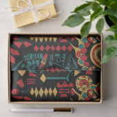 Warme Beige "Heritage-Inspired Patterns" Weefselpa Tissuepapier (Geschenk)