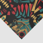 Warme Beige "Heritage-Inspired Patterns" Weefselpa Tissuepapier (Detail)