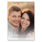 Warme Beige Romantische Foto Kaart (Voorkant)