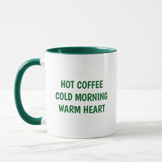 Warme Bericht Koffiemok Mok (Links)