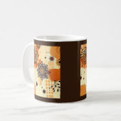 Warme Bloemen Mandala Rustieke Herfst Boho Koffiemok (Voorkant links)