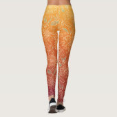 Warme bloemige legging met patroon (Achterkant)