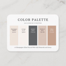 Warme Blush & Champagne Huwelijk Kleurenpalet Kaar