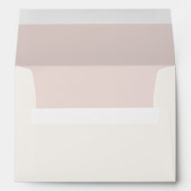 Warme Blush & Warme Ivoorkleurige Trouw Envelope