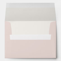 Warme Blush & Warme Ivoorkleurige Trouw Envelope