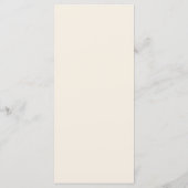Warme botanische kaderhuwelijk menu (Achterkant)