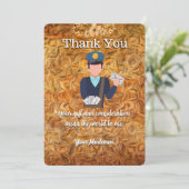 Warme Brievendrager Mailman Postal Mail Carrier Bedankkaart (Staand voorkant)