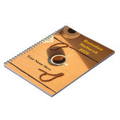 Warme bruine Tasbih-bureaubladscène Notitieboek (Linkerzijde)