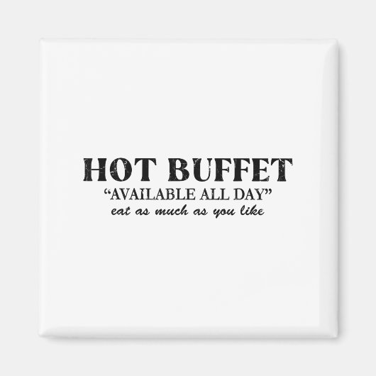 Warme buffet beschikbaar de hele dag. Eet zoveel a Magneet (Voorkant)