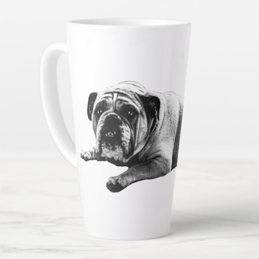 Warme Bulldog Morgen Latte Mok (Linkerhoek)