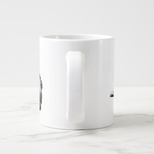 Warme Bulldog ochtend Grote Koffiekop (Achterkant)