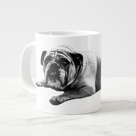 Warme Bulldog ochtend Grote Koffiekop (Links)