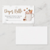 Warme cacao Baby zijn koude buiten luier rafel Informatiekaartje (Voorkant / Achterkant)