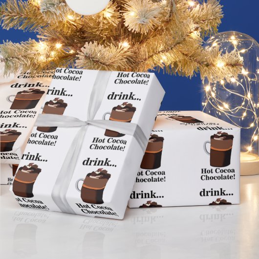 Warme Cacao Chocolade Verjaardag Cadeaupapier (Feestdagen)