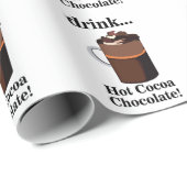 Warme Cacao Chocolade Verjaardag Cadeaupapier (Rol Hoek)