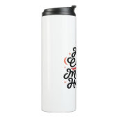 Warme cacao en geestelijke gezondheid Thermische T Thermosbeker (Gedraaid links)