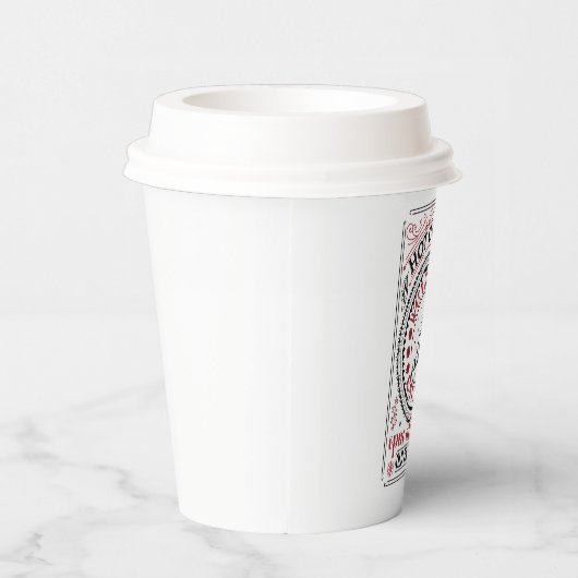 warme cacao kerstfeest papieren bekers (Rechts)