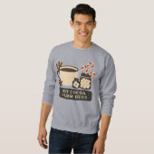 Warme Cacao Warme Knuffels (2) Retro Kerst Kunst Trui (Voorkant volledig)