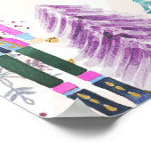 Warme cacaobandkraker land van zoet, zaterdag poster (Hoek)