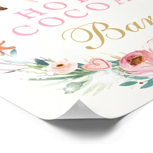 Warme cacaobandkraker land van zoet, zaterdag poster (Hoek)