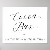 Warme Cacaobar Chic Bruidsjonkerfeest of Trouwfees Poster (Voorkant)