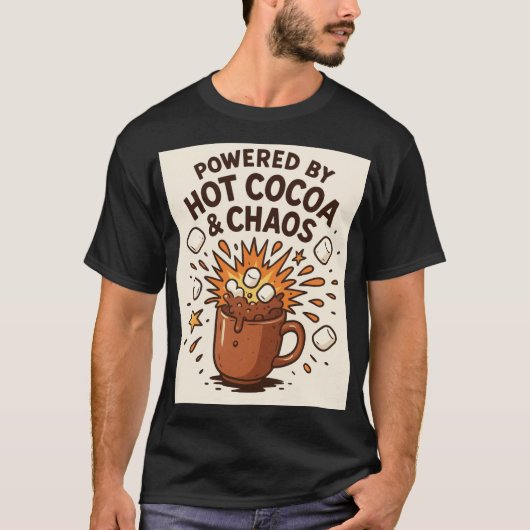 Warme Cacaocolade Chaos Explosie T-shirt (Voorkant)