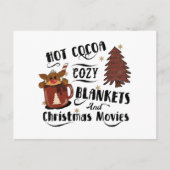 Warme Cacaodeken En Kerstfilms Schattig Briefkaart (Voorkant)