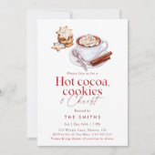 Warme Cacaokoekjes & Kerst Kerstfeest Kaart (Voorkant)