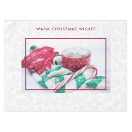 Warme Cacaomarshmallows & Suikerstok Kerstmis Tafelkleed