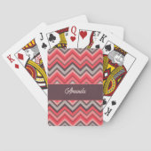 Warme Chevron Pokerkaarten (Achterkant)