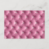Warme Chic Zachte Roze Faux Velvet Wedding RSVP Informatiekaartje (Achterkant)