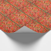 warme chili - lijnen cadeaupapier (Hoek)
