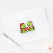 Warme Chocolade Afspraakje Ronde Sticker (Envelop)