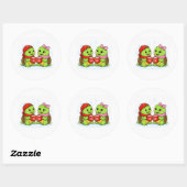 Warme Chocolade Afspraakje Ronde Sticker (Vel)