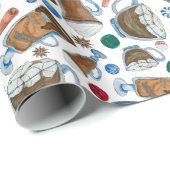 Warme chocolade en feestelijke smaken cadeaupapier (Rol Hoek)