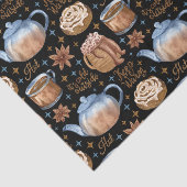 Warme chocolade en kaneelstallen tissuepapier (Detail)