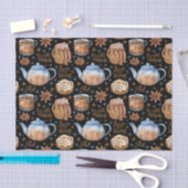 Warme chocolade en kaneelstallen tissuepapier (Craft)