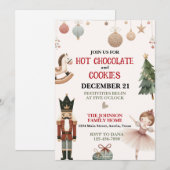 Warme Chocolade en Koekjes Kerstfeest Kaart (Voorkant / Achterkant)