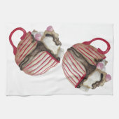 Warme chocolade en marshmallows cacao sundae theedoek (Horizontaal)