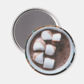 Warme chocolade en marshmallows magneet (Voorkant / Achterkant)