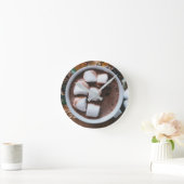 Warme chocolade en marshmallows ronde klok (Huis)