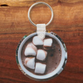 Warme chocolade en marshmallows sleutelhanger (Voorkant)