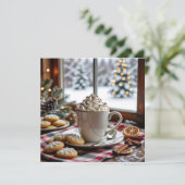 Warme Chocolade en Suikerkoekjes Feestelijke Kerst (Staand voorkant)