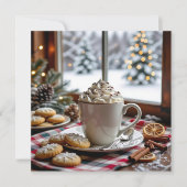 Warme Chocolade en Suikerkoekjes Feestelijke Kerst (Voorkant)