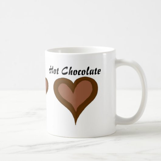 Warme Chocolade Harten Koffiemok (Rechts)