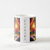 Warme chocolade in een kerstvenster gepersonalisee koffiemok (Center)