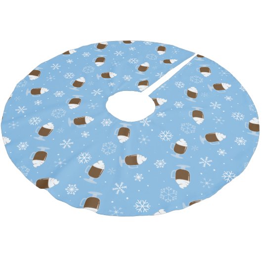 Warme Chocolade Kerstboom Rok (Gekanteld)