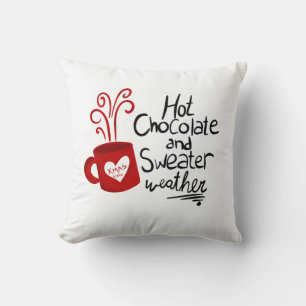Warme Chocolade Kerstvakantie Kussen